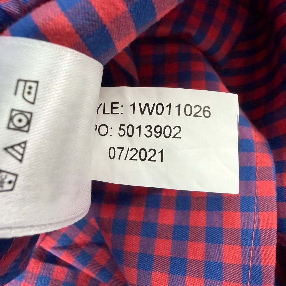 Vineyard Vines Shirt Men XXL Red Gingham OTG On The Go brrr Performance Stretch - Picture 4 of 12
